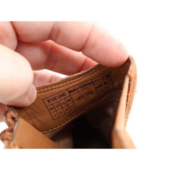 Vionic Roseland Bootie Womens Size 11 Brown Suede Leather Block Heel Boot - Picture 11 of 12